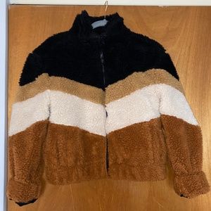 Pacsun LA Hearts Sherpa Bomber Jacket